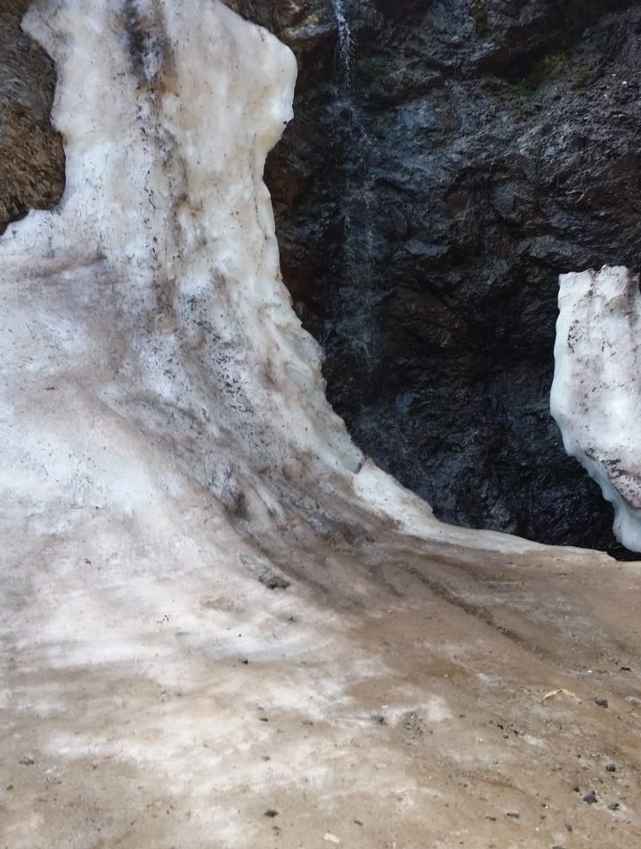 Even in summer, you will find ice!